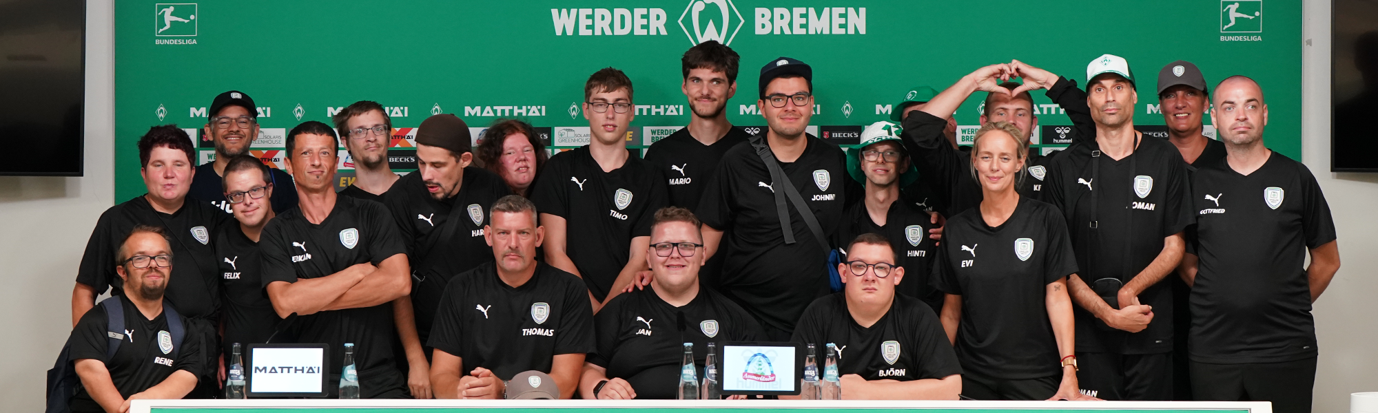 Die SPIELERPASS Champions zu Gast im Pressebereich des Werder Bremen Stadions
